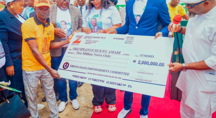 NIGERIA: Ebonyi State Governor, Empowers 500 Talented Entrepreneurs with Grants of 2 Million Naira Each