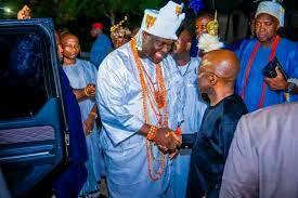 NIGERIA: Ooni of Ife Commends Abia Governor Otti, Predicts Unmatched Governance Legacy