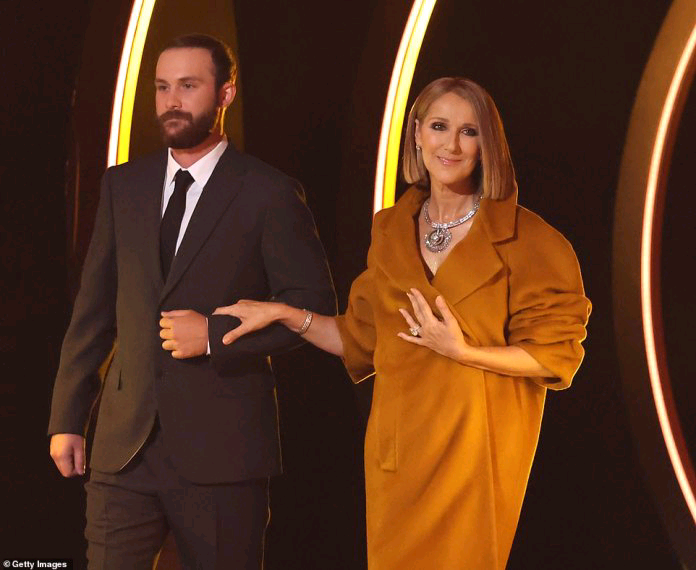 FOREIGN: Singer Celine Dion Surprises Audience at 2024 Grammys Amid Battle with Incurable Stiff-Person Syndrome