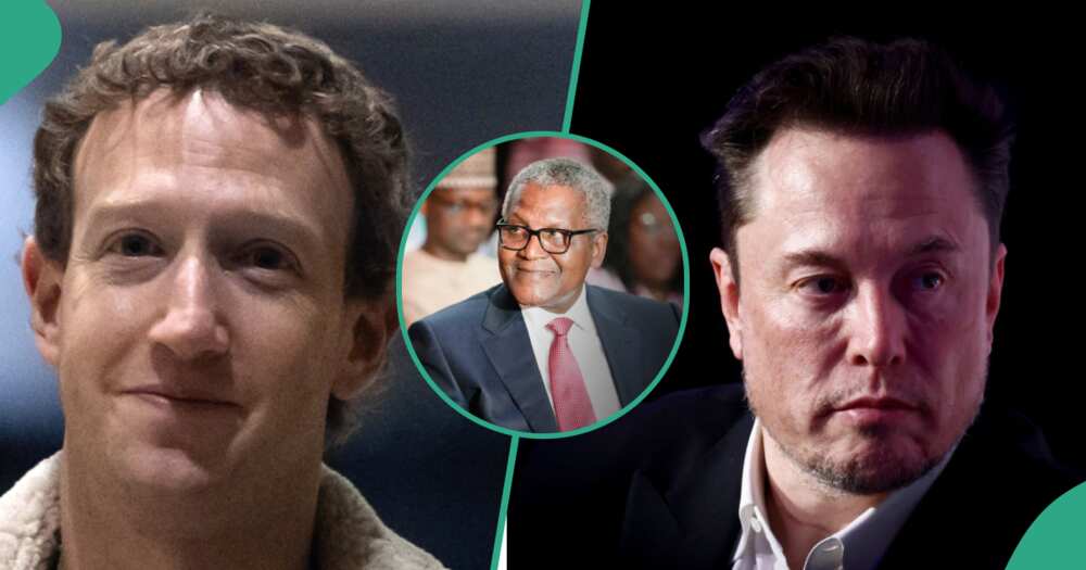 FOREIGN: Mark Zuckerberg Surpasses Elon Musk, Becoming Third Wealthiest Individual as Dangote’s Fortune Rises