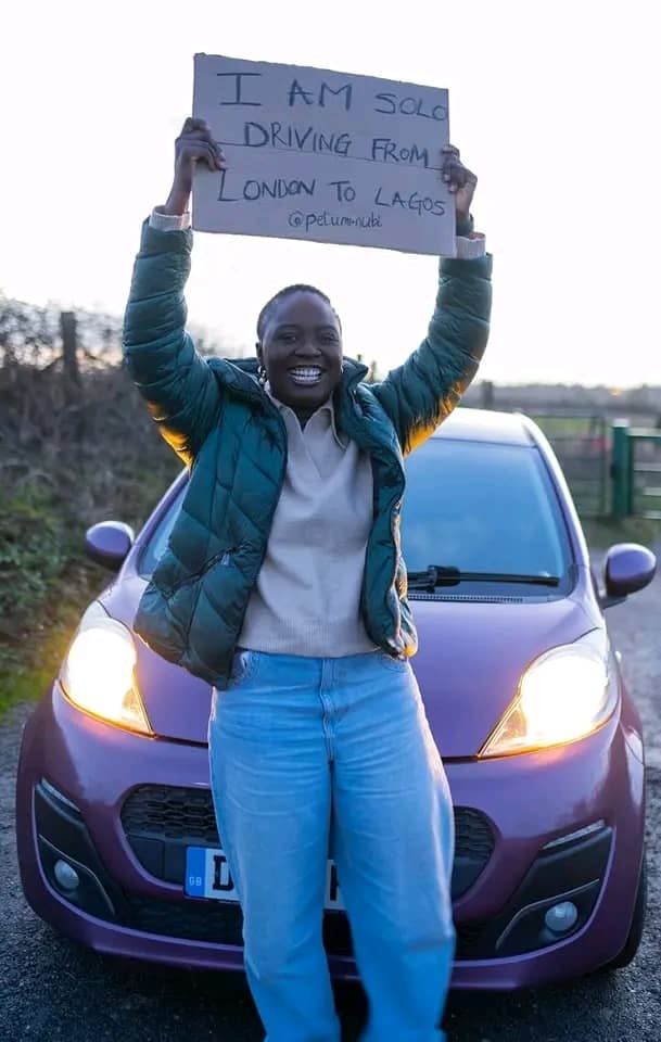 INTERNATIONAL: UK-based Nigerian completes 68-day solo drive from London to Lagos