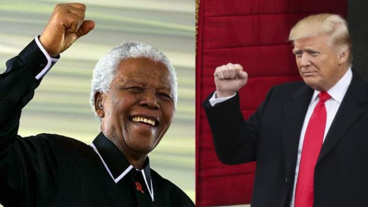 FOREIGN: “I’ll be like the modern Nelson Mandela,” Trump declared