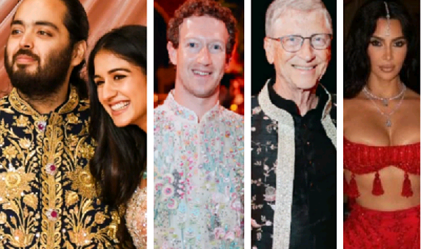 Anant Ambani and Radhika Merchant’s $600 Million Wedding: Kim Kardashian, Mark Zuckerberg, Bill Gates, and More Attend