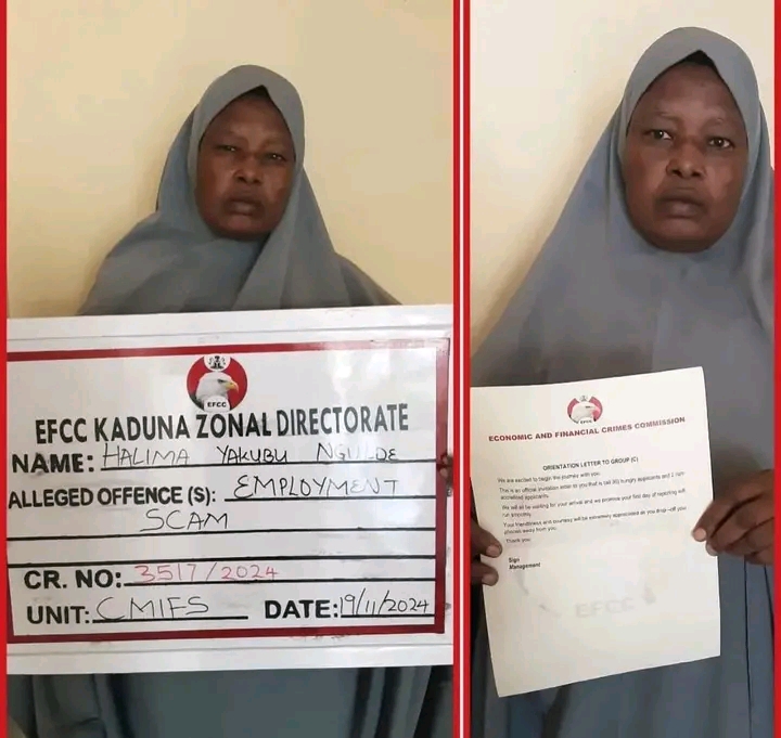 Nigeria: EFCC arrests woman over her alleged involvement in Employment scam in Kaduna.