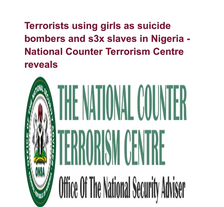 Nigeria : Terrorist using girls as suicide bombers and sex slaves _NCTC.