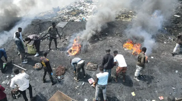 Ghana: Burning old TVs to survive: The toxic trade in electrical waste.