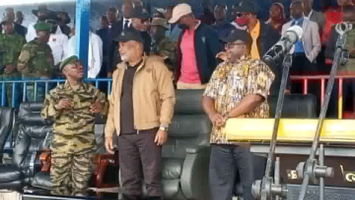 DRC Rebel leader Corneille Nangaa holds rally in Goma, vows to push toward Kinshasa