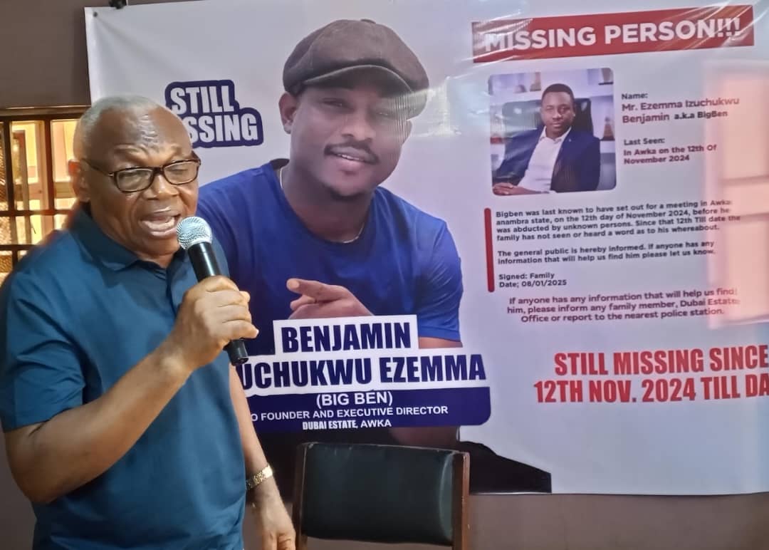 CSO Urges Gov. Soludo and FG to Rescue Missing Awka Businessman in Anambra, Nigeria