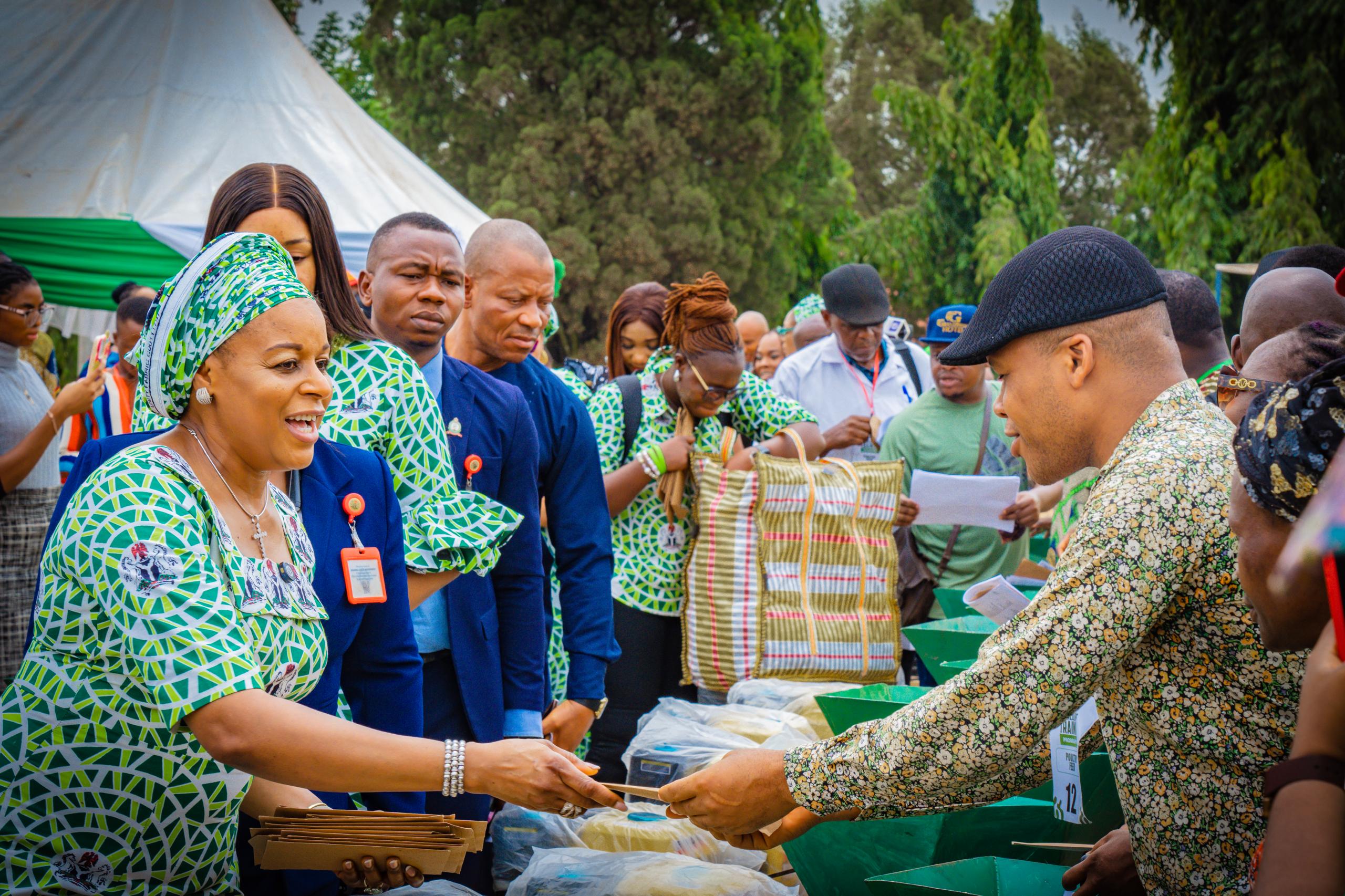 First Lady distributes farm tools, resources to 200 farmers in Anambra State, Nigeria