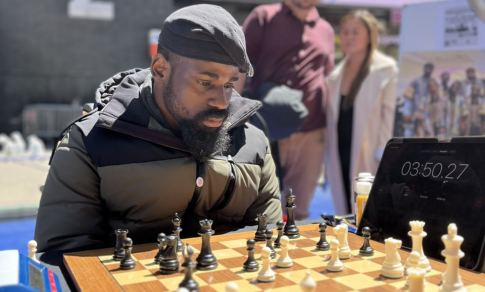 Tunde Onakoya Begins 70-Hour Chess Marathon to Break Guinness World Record in NYC