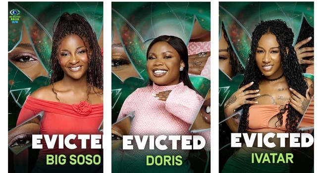 BBNaija Season 10: Big Soso, Ivatar, Doris Exit Reality Show